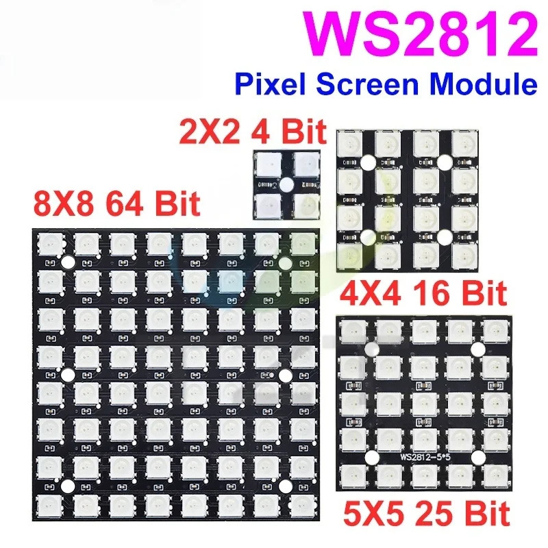 НОВАЯ светодиодная матрица WS2 – обзор и цена Rgb Led Matrix 8X8